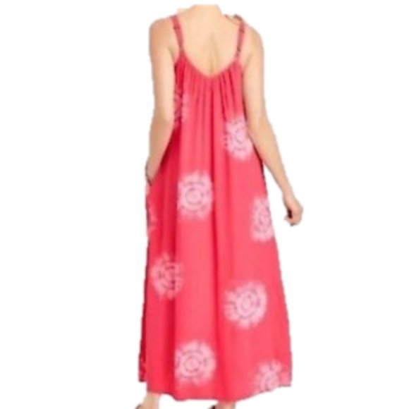 BNWT Knox Rose Island Red Tie-Dye Oversized Flowy Sleeveless Maxi (S) - Picture 9 of 9